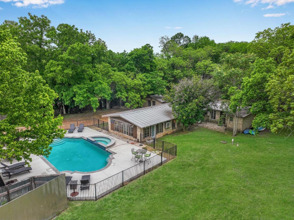 Rock House On Cypress Creek Villa Wimberley Exteriör bild