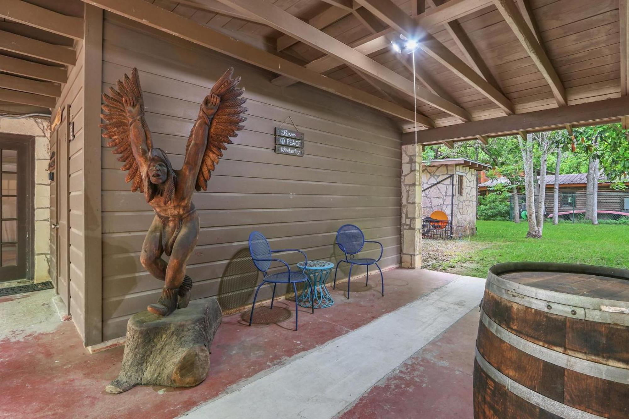 Rock House On Cypress Creek Villa Wimberley Exteriör bild